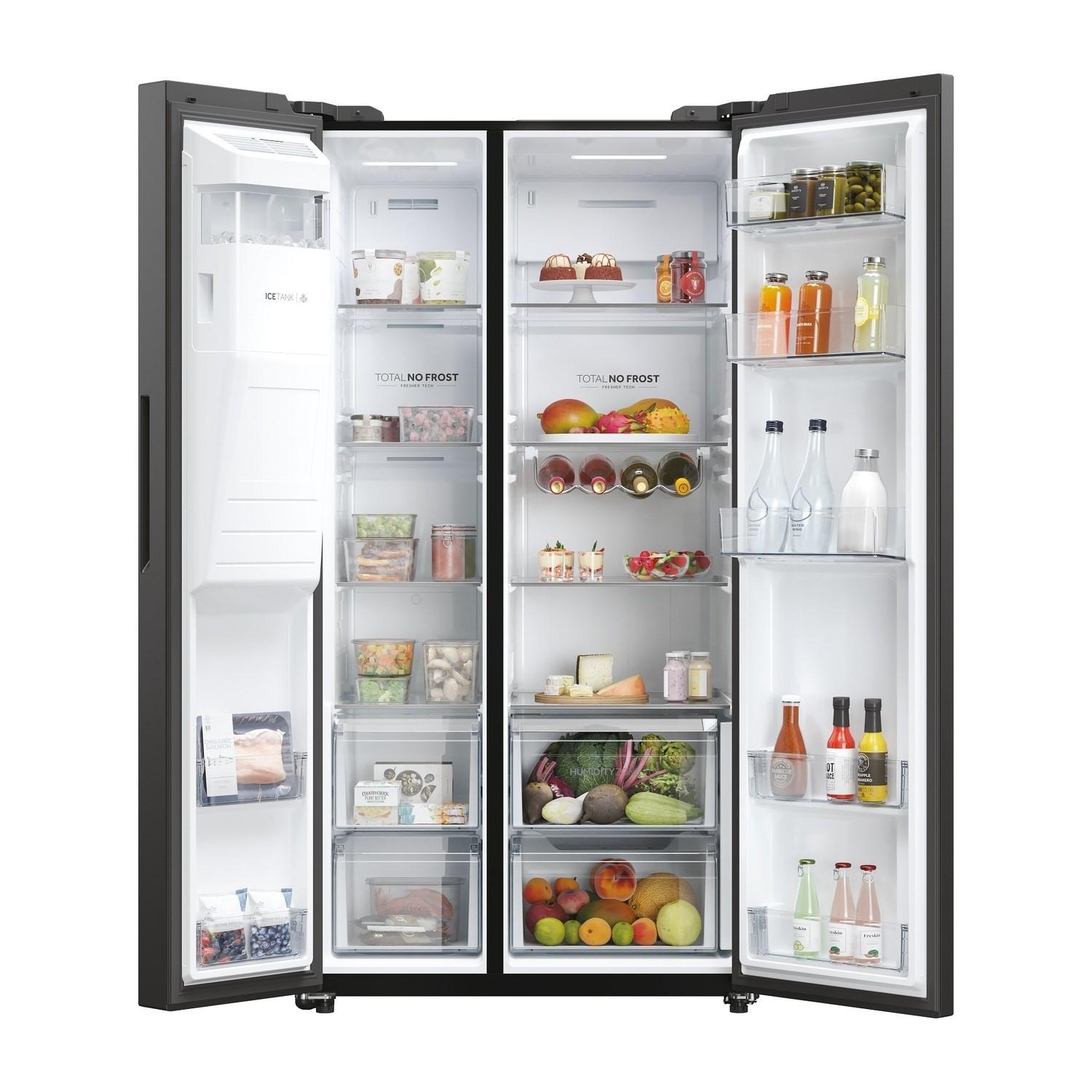 Haier HSW59F18EIPT – 601L Side-by-Side Refrigerator With built-in ICE MAKER
